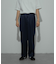 『セットアップ対応』ウールライクダブルタックワイドパンツ