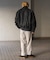 『セットアップ対応』ウールライクダブルタックテーパードパンツ
