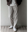 『セットアップ対応』ウールライクダブルタックテーパードパンツ
