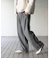 ジャージメルトンタックワイドパンツ