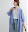 カラーストライプシャツワンピース