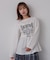 シャーリンググラフィックロングスリーブTシャツ