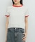バイカラーレースTEE