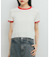 バイカラーレースTEE