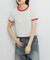 バイカラーレースTEE