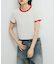 バイカラーレースTEE