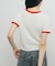 バイカラーレースTEE