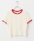 バイカラーレースTEE