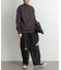 『ユニセックス』ストレッチモックネックセーター