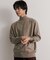 『ユニセックス』ストレッチモックネックセーター