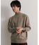 『ユニセックス』ストレッチモックネックセーター
