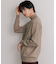 『ユニセックス』ストレッチモックネックセーター