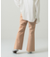 ストレッチヘリンボンフレアーパンツ