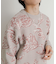 モールフラワークルーネックセーター