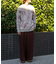 モールフラワークルーネックセーター