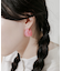 カラーワイドフープピアス
