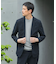 『イージーケア』LIFE STYLE TAILOR　シアサッカーコンフォータブルジャケット