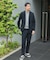 『イージーケア』LIFE STYLE TAILOR　シアサッカーコンフォータブルジャケット