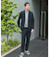 『イージーケア』LIFE STYLE TAILOR　シアサッカーコンフォータブルジャケット