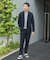 『イージーケア』LIFE STYLE TAILOR　シアサッカーコンフォータブルジャケット