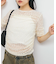 ハーフスリーブドレープレースTEE