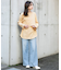 KBF+　アシメレイヤードカットアウトロングTシャツ∴