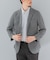 『イージーケア／速乾』LIFE STYLE TAILOR　メランジニットイージージャケット