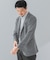 『イージーケア／速乾』LIFE STYLE TAILOR　メランジニットイージージャケット
