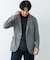 『イージーケア／速乾』LIFE STYLE TAILOR　メランジニットイージージャケット