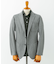 『イージーケア／速乾』LIFE STYLE TAILOR　メランジニットイージージャケット