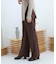 ウールライクキックフレアパンツ