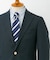 『イージーケア』LIFE STYLE TAILOR　ストレッチオックスメタルボタンブレザー