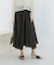 コットンシルクヘムデザインギャザースカート