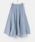 コットンシルクヘムデザインギャザースカート