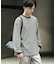 ワッフルボーダーロングTシャツ