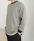 ワッフルボーダーロングTシャツ