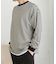 ワッフルボーダーロングTシャツ