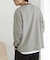 ワッフルボーダーロングTシャツ