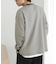 ワッフルボーダーロングTシャツ