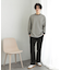 ワッフルボーダーロングTシャツ