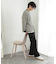 ワッフルボーダーロングTシャツ