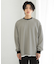 ワッフルボーダーロングTシャツ