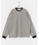 ワッフルボーダーロングTシャツ