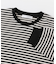 ワッフルボーダーロングTシャツ