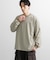 ワッフルボーダーロングTシャツ