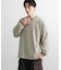 ワッフルボーダーロングTシャツ