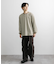 ワッフルボーダーロングTシャツ