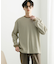 ワッフルボーダーロングTシャツ