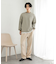 ワッフルボーダーロングTシャツ