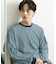 ワッフルボーダーロングTシャツ